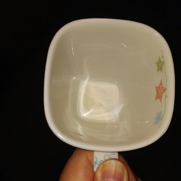 2005 Starbucks Holiday Cup Stars & Snowflakes Ceramic Christmas Coffee Tea 2PC - Picture 7 of 13